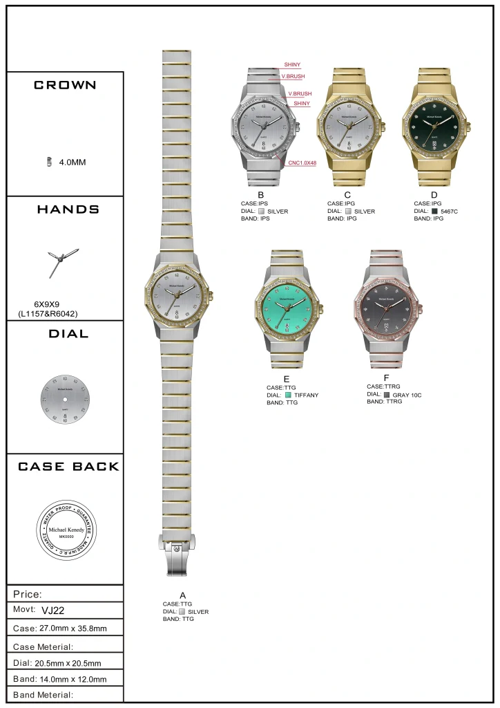 1010rmv ساعت زنانه مایکل کندی مدل MK1010 ساعت زنانه مایکل کندی مدل MK1010