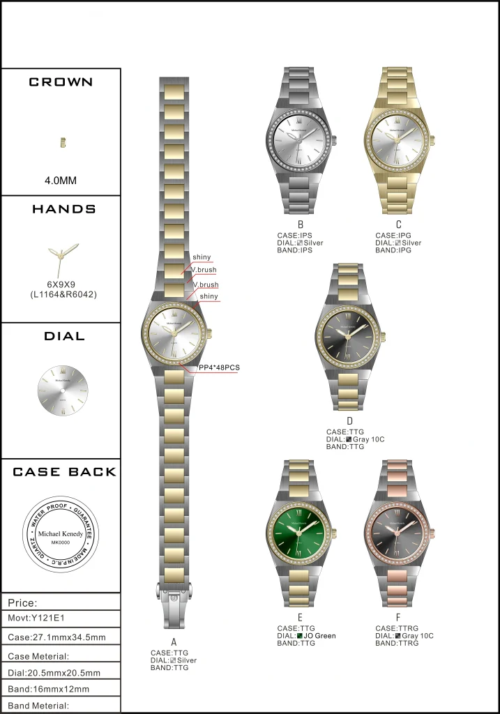 1024rmv ساعت زنانه مایکل کندی مدل MK1024 ساعت زنانه مایکل کندی مدل MK1024