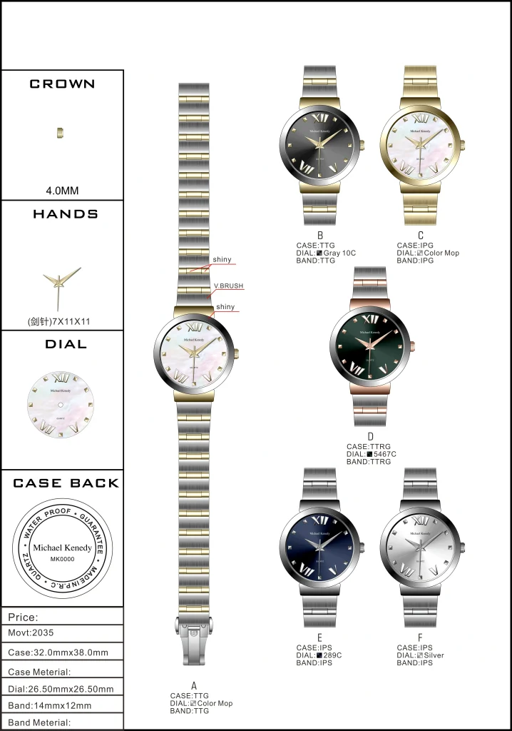 ساعت زنانه مایکل کندی مدل MK0981